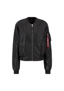 Damen Bomberjacke "Alpha Industries Women - Bomber Jackets MA-1 FL Vintage Women", schwarz, Gr. XS, Alpha Industries, Obermaterial: 100% Polyurethan,