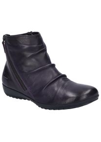 Josef Seibel Damen Stiefelette "Naly 61", Gr. 37, lila, Leder, casual, Schuhe, Reißverschluss Stiefel, Winterstiefelette mit kleinem Absatz