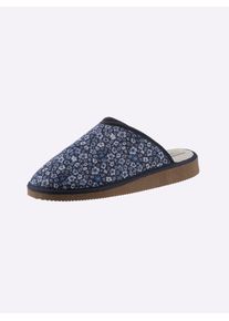 Casual Looks Damen Hausschuh, Gr. 36, blau, Textil, modisch, Schuhe