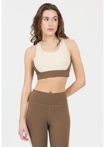 ENDURANCE ATHLECIA ATHLECIA Damen Sport-BH "Lris", Gr. M, beige, 75% Polyester, 25% Elasthan, mehrfarbig, BHs, mit gepolsterten Cups