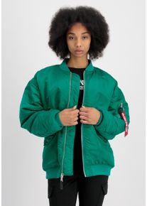 Damen Bomberjacke "Alpha Industries Women - Bomber Jackets MA-1 Core Women", grün, Gr. M, Alpha Industries, Obermaterial: 100% Nylon, Futter: 100%
