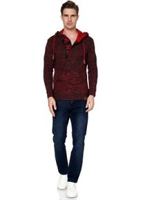 Rusty Neal Herren Kapuzensweatshirt, bunt, casual, Gr. S, mehrfarbig, 70% Polyacryl, 30% Baumwolle, Sweatshirts, mit stylischem Ausschnitt
