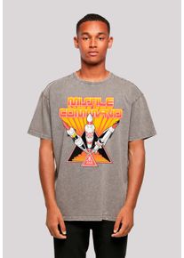 F4NT4STIC Herren T-Shirt "Arcade Triple Shot Atari Retro Gaming", grau, casual, Gr. L, Obermaterial: 100% Baumwolle, Shirts, Premium Qualität