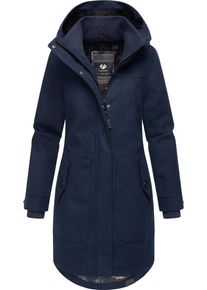 Ragwear Damen Wintermantel "Jannisa Coat", blau, klassisch, Gr. L, Obermaterial: 100% Polyester, Innenfutter: 100% Polyester, Wattierung: 100%
