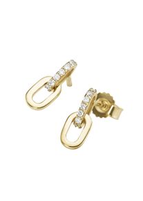 Luigi Merano Damen Paar Ohrstecker "beweglich mit Brillanten, Gold 585", SI = kleine Einschlüsse, Gelbgold 585, gold, Gelbgold 585, Ohrringe