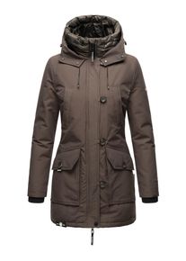 Navahoo Damen Winterjacke "Freezestoorm", grau, modisch, Gr. XS, Oberstoff: 70% Baumwolle, 30% Nylon, Futter: 100% Polyester, Wattierung: 100%