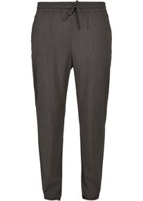 Urban Classics Herren Stoffhose "Urban Classics Herren Tapered Jogger Pants", grau, Gr. S, unifarben, 75% Polyester, 19% Viskose, 6% Elasthan, Hosen
