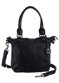 Harbour 2nd Damen Shopper "Bianca", blau, Leder, Taschen, aus Leder mit typischen Marken-Anker-Label und Schmuckanhänger