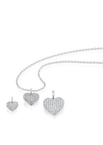 Vivance Damen Ketten-Anhänger "0,25 ct Diamant Brillant Anhänger aus 585 Weißgold", 0.25 ct mit Diamant, Weißgold 585-Gold, silber, Weißgold 585,