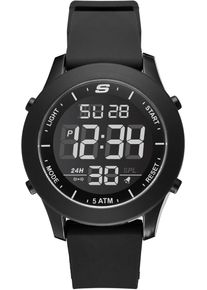 Skechers Herren Chronograph "ROSENCRANS", schwarz, Armbanduhren, Quarzuhr, Armbanduhr, Herrenuhr, Silikonarmband, digital, Wochentag