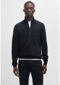 BOSS Orange Herren Rollkragenpullover "Kanobix_S", blau, casual, Gr. L, unifarben, Strick, Obermaterial: 95% Baumwolle, 5% Kaschmir, Pullover, mit