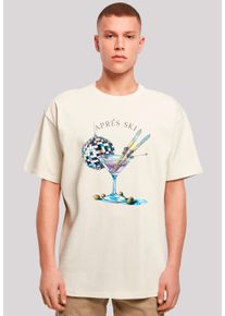 F4NT4STIC Herren T-Shirt "Après Ski Martini Winter Sport", beige, casual, Gr. L, Obermaterial: 100% Baumwolle, Shirts, Premium Qualität