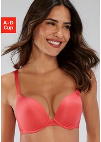 s.Oliver Damen Push-up-BH "Louise", Gr. 70, orange, Microtouch, Jersey, Obermaterial: 59% Polyamid, 21% Elasthan, 20% Polyester, klassisch, BHs, mit
