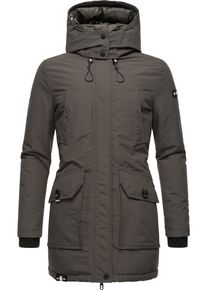 Navahoo Damen Winterjacke "Blizzardstorm", grau, modisch, Gr. XXL, Oberstoff: 70% Baumwolle, 30% Nylon, Futter: 100% Polyester, Wattierung: 100%