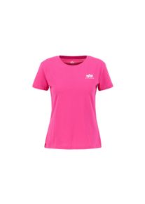Damen T-Shirt "Alpha Industries Women - T-Shirts Basic T Small Logo Women", pink, Gr. S, Alpha Industries, Obermaterial: 100% Baumwolle, Shirts