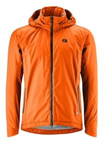 Gonso Herren Fahrradjacke "Save Jacket Therm M", orange, Gr. M, 100% Polyester, Jacken, Herren Regenjacke wind- und wasserdicht, Radjacke mit Kapuze