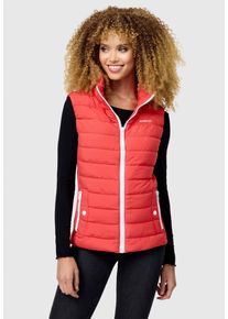 Marikoo Damen Steppweste "Reimii", rot, Gr. XXL, Obermaterial: 100% Polyester;Seitliches Obermaterial: 95% Polyester, 5% Elasthan; Innenmaterial: