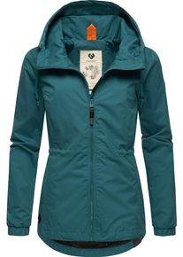 Ragwear Damen Outdoorjacke "Danka", blau, casual, Gr. XS, Außenmaterial: 100% Polyester, Innenfutter: 100% Polyester, Jacken, Wasserdichte