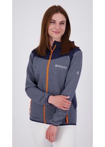 DEPROC Active Damen Strickfleecejacke "ELM WOMEN", blau, sportlich, Gr. 36, 100% Polyester, Jacken, auch in Großen Größen erhältlich