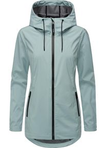 Ragwear Damen Kurzmantel "Zuzka Sport", blau, Basic, Gr. M, Obermaterial: 100% Polyester, Innenfutter: 100% Polyester, Mäntel, Wasserdichter kurzer