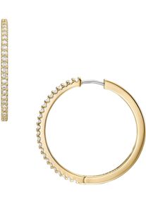 Fossil Damen Paar Creolen "Schmuck Metall Ohrringe Ellis, JA7261710, JA7274040", Metall, gelb, Metall, Ohrringe, mit Zirkonia (synth.)