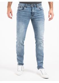 PEAK TIME Herren Slim-fit-Jeans "Mailand", blau, Basic, Gr. 30, Denim/Jeans, Obermaterial: 87% Baumwolle, 9% Polyester, 4% Elasthan, Jeans, Herren