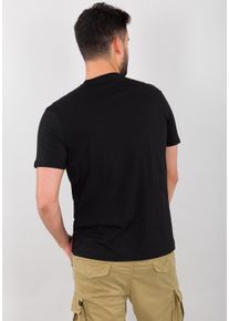 Herren T-Shirt "Alpha Industries Men - T-Shirts Block Logo T-Shirt", schwarz, Gr. L, Alpha Industries, Obermaterial: 100% Baumwolle, Shirts