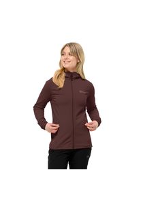 Jack Wolfskin Damen Fleecejacke "BAISELBERG HOODED FZ W", braun, sportlich, Gr. S, unifarben, Fleece, Obermaterial: 95% Polyester, 5% Elasthan,