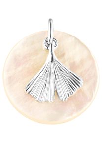Jobo Damen Ketten-Anhänger "Ginkgo Ginko", Silber 925 (Sterlingsilber), silber, Silber 925 (Sterlingsilber), Schmuckanhänger, 925 Silber mit