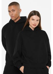 Harlem Soul Herren Kapuzensweatshirt, schwarz, casual, Gr. XS, unifarben, Material: 65% Baumwolle, 35% Polyester, Sweatshirts, mit überschnittenen
