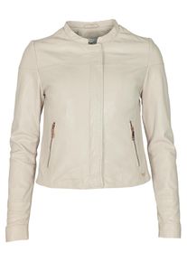 Maze Damen Lederjacke "42023067", grau, Gr. XL, 100% Leder, Lamm/ Futter: 100% Baumwolle/ Ärmelfutter: 100% Polyester, Jacken