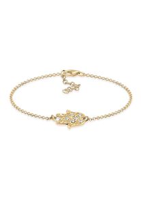 Elli Damen Armband "Hamsa Hand der Fatima Kristalle 925 Silber", 19cm,mit Steinen, Silber 925 (Sterlingsilber), gold, Silber 925 (Sterlingsilber),