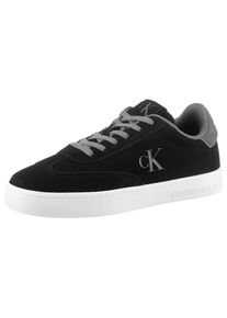 Herren Sneaker "CLASSIC CUPSOLE WT MG", Calvin Klein Jeans, Gr. 40, schwarz, Veloursleder, unifarben mit Farbeinsatz, sportlich, Schuhe, Halbschuh,