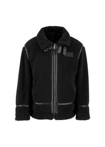 Herren Bomberjacke "Alpha Industries Men - Bomber Jackets B-3 Teddy", schwarz, Gr. XXL, Alpha Industries, Obermaterial/Futter/Füllung: 100%