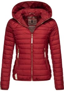 Navahoo Damen Steppjacke "Ich Bin Hübsch", rot, modisch, Gr. XS, Oberstoff: 100% Nylon, Futter: 100% Polyester, Wattierung: 100% Polyester,