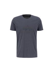 Herren T-Shirt "Alpha Industries Men - T-Shirts Basic T Rainbow Reflective", grau, Gr. L, Alpha Industries, Obermaterial: 100% Baumwolle, Shirts