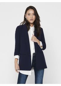 Only Damen Kurzblazer "ONLELLY 3/4 LIFE BLAZER TLR NOOS", blau, modisch, Gr. 34, unifarben, Web, Obermaterial: 95% Polyester, 5% Elasthan, Blazer,
