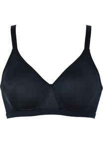 Naturana Damen Bügelloser BH, Gr. 85, schwarz, Obermaterial: 80% Polyamid, 20% Elasthan, unifarben, feminin, BHs, mit eleganten Spitzendetails