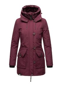 Navahoo Damen Winterjacke "Freezestoorm", rot, modisch, Gr. XS, Oberstoff: 70% Baumwolle, 30% Nylon, Futter: 100% Polyester, Wattierung: 100%