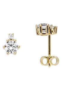Firetti Damen Paar Ohrstecker "Schmuck Geschenk Gold 333 Ohrschmuck", Gelbgold 333, gold, Gelbgold 333, Ohrringe, mit Zirkonia (synth.)