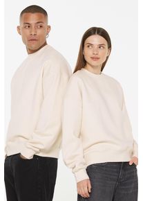 Harlem Soul Herren Sweater, beige, casual, Gr. XL, unifarben, Material: 65% Baumwolle, 35% Polyester, Sweatshirts, mit überschnittenen Schultern