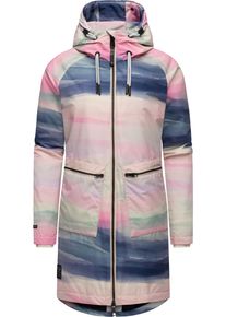 Ragwear Damen Wintermantel "Holstic Print", beige, modisch, Gr. S, Obermaterial: 100% Polyester, Innenfutter: 100% Polyester, Wattierung: 100%