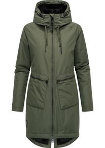 Ragwear Damen Kurzmantel "Holstic", grün, modisch, Gr. M, Obermaterial: 100% Polyester, Innenfutter: 100% Polyester, Wattierung: 100% Polyester,