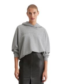 Marc O'Polo MARC O'POLO Damen Kapuzensweatshirt, grau, casual, Gr. XL, meliert, Sweatware, Obermaterial: 100% Baumwolle, Sweatshirts, mit Logo-Stickerei