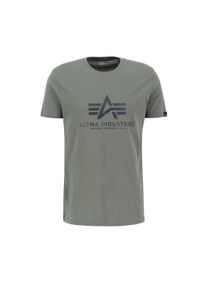 Herren T-Shirt "Alpha Industries Men - T-Shirts Basic T-Shirt BL Rainbow Ref.", grün, Gr. XXL, Alpha Industries, Obermaterial: 100% Baumwolle, Shirts