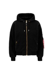 Damen Bomberjacke "Alpha Industries Women - Bomber Jackets", schwarz, Gr. XS, Alpha Industries, Obermaterial/Futter/Füllung: 100% Polyester, Jacken