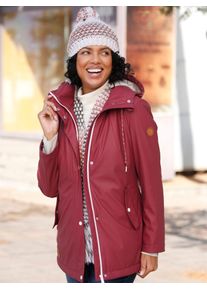 Casual Looks Damen Funktionsjacke, rot, Gr. 48, unifarben, 100% Polyurethan, Ärmelfutter:100% Polyester, Jacken
