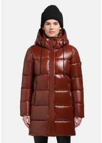 Khujo Damen Steppjacke "Jadet2-YM", braun, casual, Gr. XL, Material: 100% Nylon, Futter: 100% Nylon, Wattierung: 100% Polyester, Jacken, Schimmernder