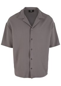 DEF Herren Langarmhemd "DEF DEF Porto Shirt", grau, Gr. XL, unifarben, 94% Polyester, 6% Elasthan, Hemden