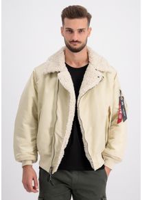 Herren Bomberjacke "Alpha Industries Men - Bomber Jackets NB MA-1 B-3 Biker Jacket", weiß, Gr. S, Alpha Industries, Obermaterial: 100% Nylon, Futter: